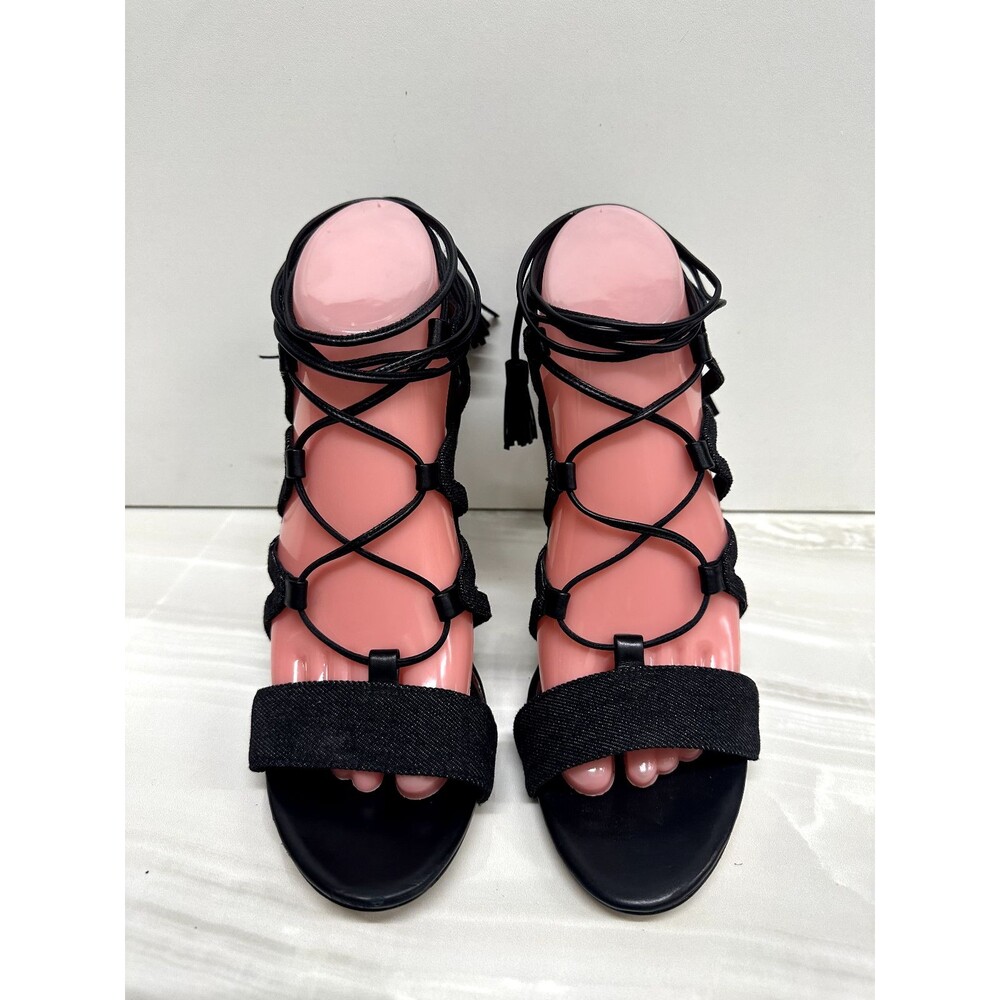 Elie Tahari women EU 40 US 10 textile upper strappy gladiator open toe sandal